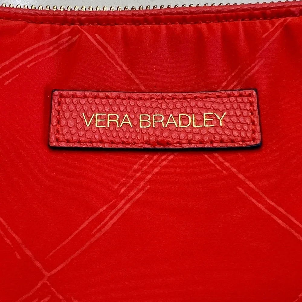 Vera Bradley Preppy Poly Bright Orange Crossbody Bag NWOT - Picture 4 of 11